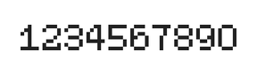 5×7数字点阵字体 ddN57AB0109