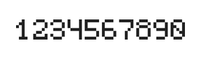 5×7数字点阵字体 ddN57AB0114