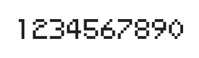 5×7数字点阵字体 ddN57AB0125