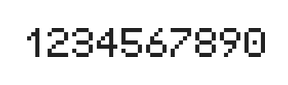 5×7数字点阵字体 ddN57AB0141