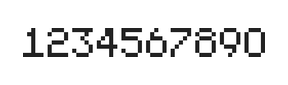 5×7数字点阵字体 ddN57AB0144