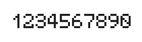 5×7数字点阵字体 ddN57AB0146
