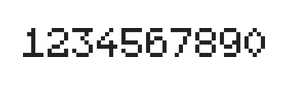 5×7数字点阵字体 ddN57AB0150