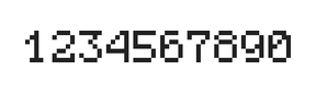 5×7数字点阵字体 ddN57AB0152