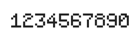 5×7数字点阵字体 ddN57AB0155