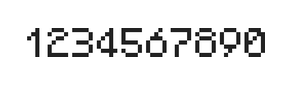 5×7数字点阵字体 ddN57AB0156