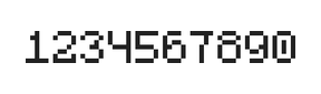 5×7数字点阵字体 ddN57AB0157