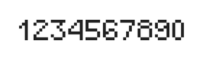 5×7数字点阵字体 ddN57AB0158
