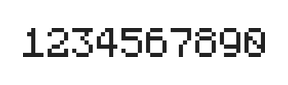 5×7数字点阵字体 ddN57AB0160