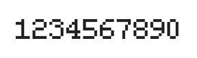 5×7数字点阵字体 ddN57AB0161
