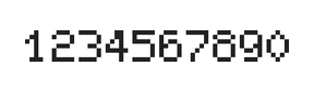 5×7数字点阵字体 ddN57AB0169