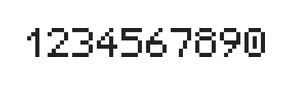 5×7数字点阵字体 ddN57AB0176