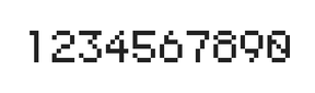 5×7数字点阵字体 ddN57AB0179