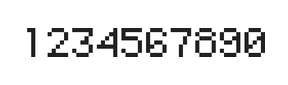 5×7数字点阵字体 ddN57AB0181