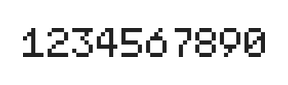 5×7数字点阵字体 ddN57AB0182