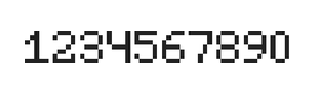 5×7数字点阵字体 ddN57AB0192