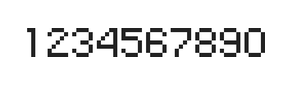 5×7数字点阵字体 ddN57AB0193
