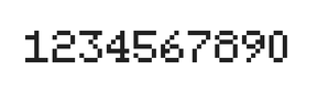 5×7数字点阵字体 ddN57AB0195