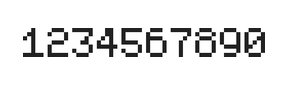 5×7数字点阵字体 ddN57AB0198
