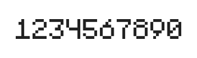5×7数字点阵字体 ddN57AB0201