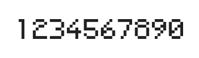 5×7数字点阵字体 ddN57AB0213