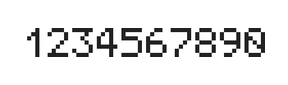 5×7数字点阵字体 ddN57AB0220