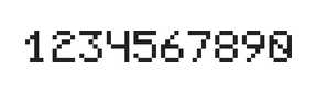 5×7数字点阵字体 ddN57AB0223