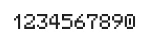 5×7数字点阵字体 ddN57AB0232
