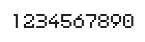 5×7数字点阵字体 ddN57AB0240