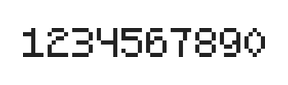5×7数字点阵字体 ddN57AB0241