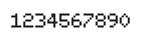 5×7数字点阵字体 ddN57AB0251