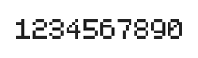5×7数字点阵字体 ddN57AB0253
