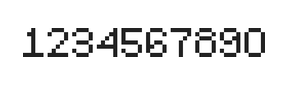5×7数字点阵字体 ddN57AB0266