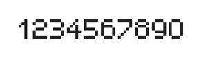 5×7数字点阵字体 ddN57AB0270