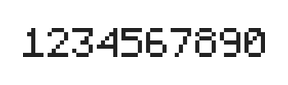 5×7数字点阵字体 ddN57AB0271