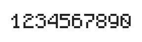 5×7数字点阵字体 ddN57AB0275