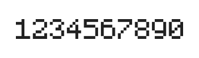 5×7数字点阵字体 ddN57AB0279