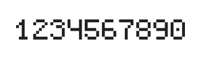 5×7数字点阵字体 ddN57AB0305