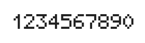 5×7数字点阵字体 ddN57AB0316