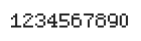 5×7数字点阵字体 ddN57AB0317