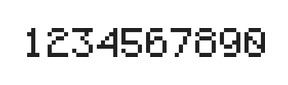 5×7数字点阵字体 ddN57AB0323