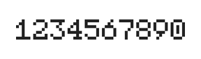 5×7数字点阵字体 ddN57AB0328