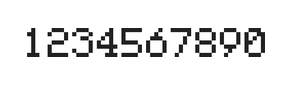 5×7数字点阵字体 ddN57AB0335
