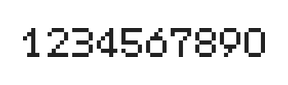5×7数字点阵字体 ddN57AB0341