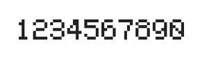 5×7数字点阵字体 ddN57AB0349