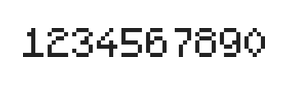 5×7数字点阵字体 ddN57AB0351
