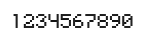5×7数字点阵字体 ddN57AB0355