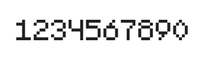 5×7数字点阵字体 ddN57AB0367