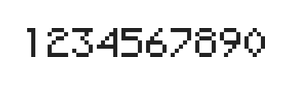 5×7数字点阵字体 ddN57AB0370