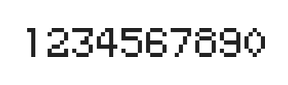 5×7数字点阵字体 ddN57AB0371